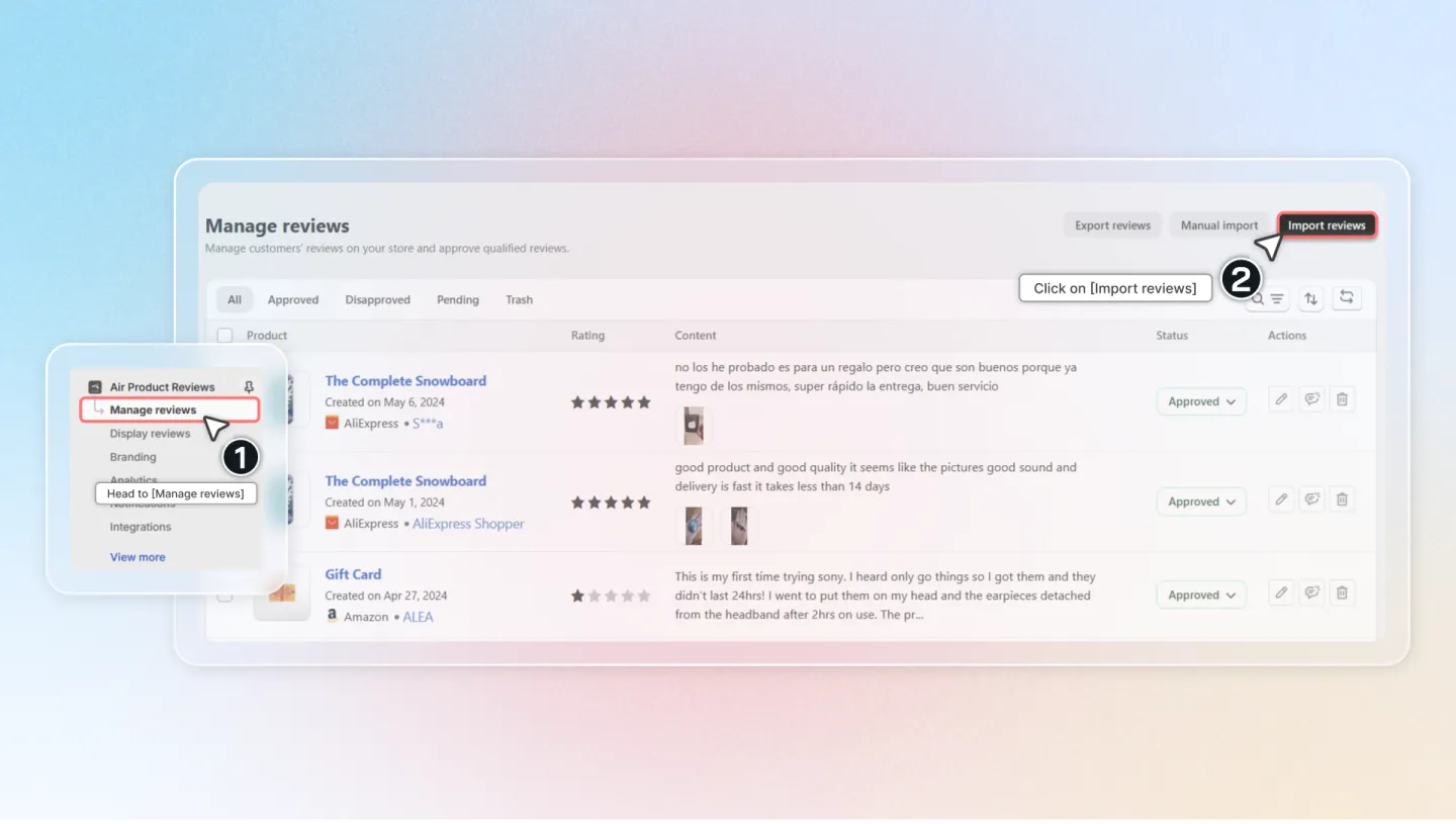 Air Reviews screenshot