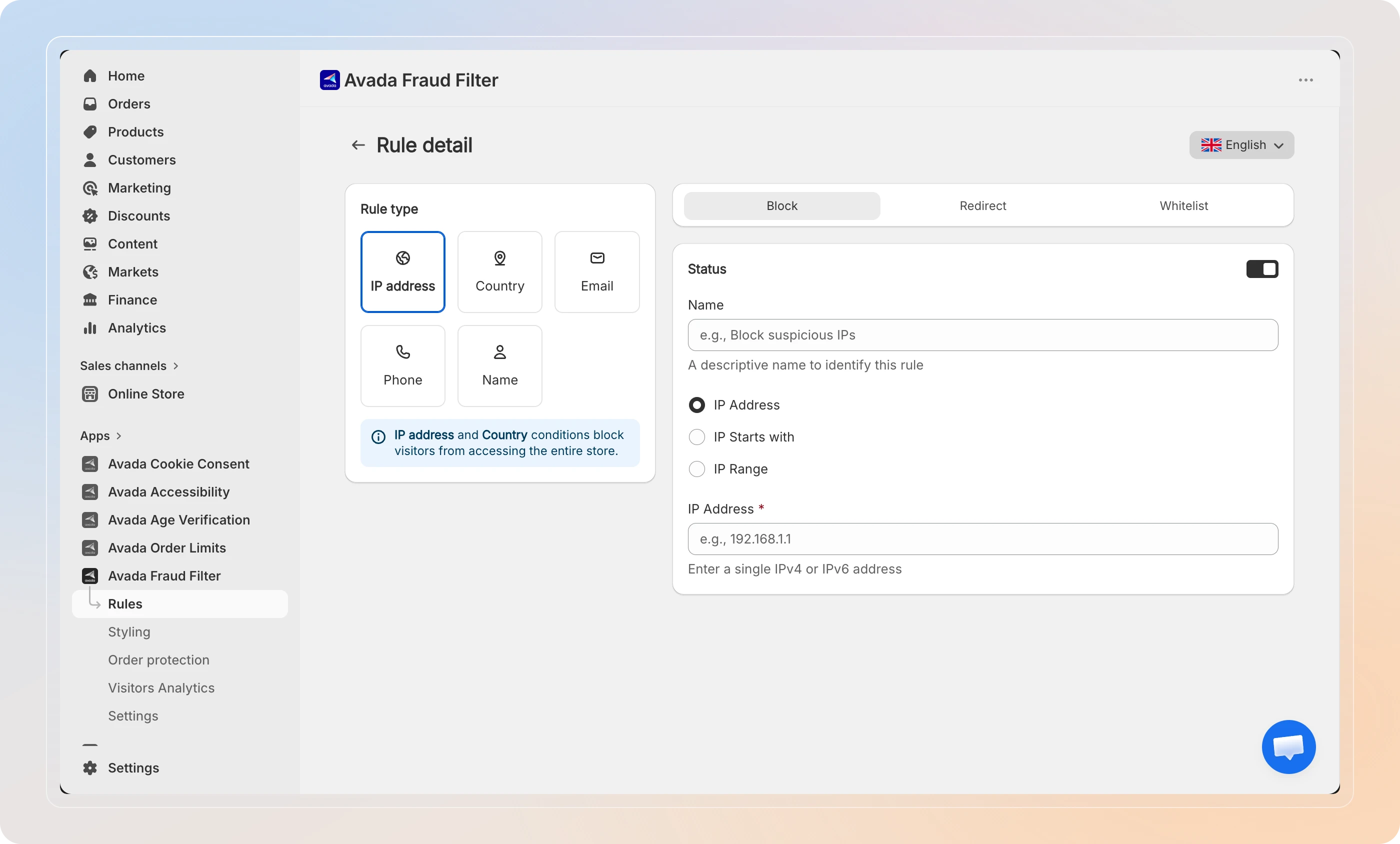 Choose what to whitelist