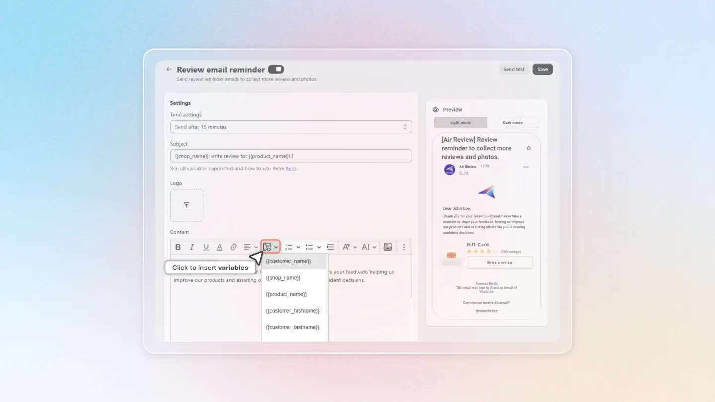 Air Reviews screenshot