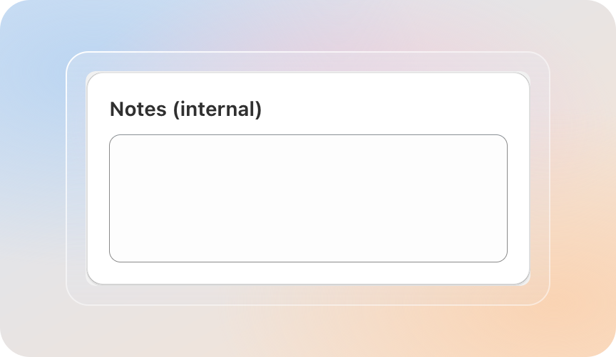 Add internal notes