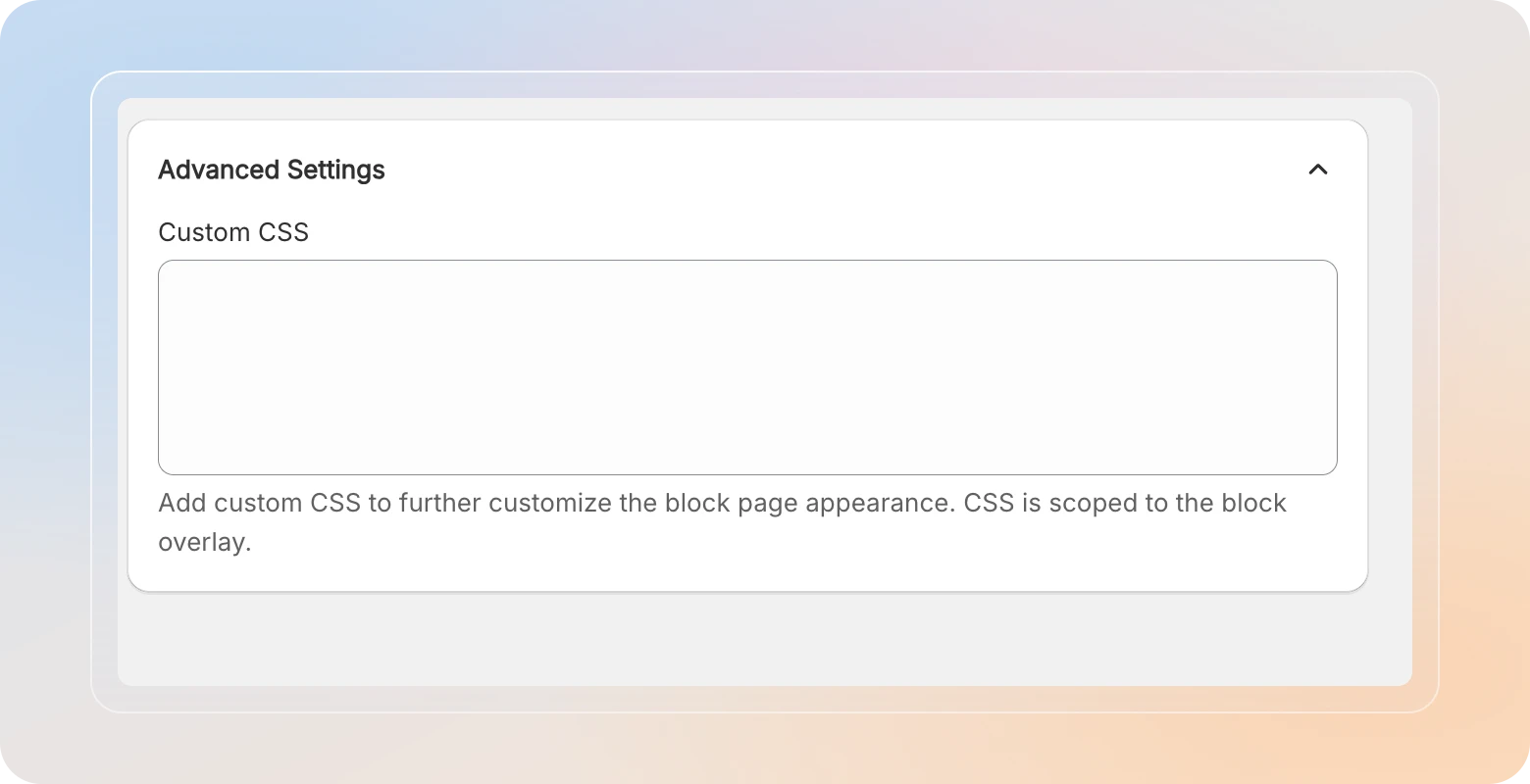 Add custom CSS