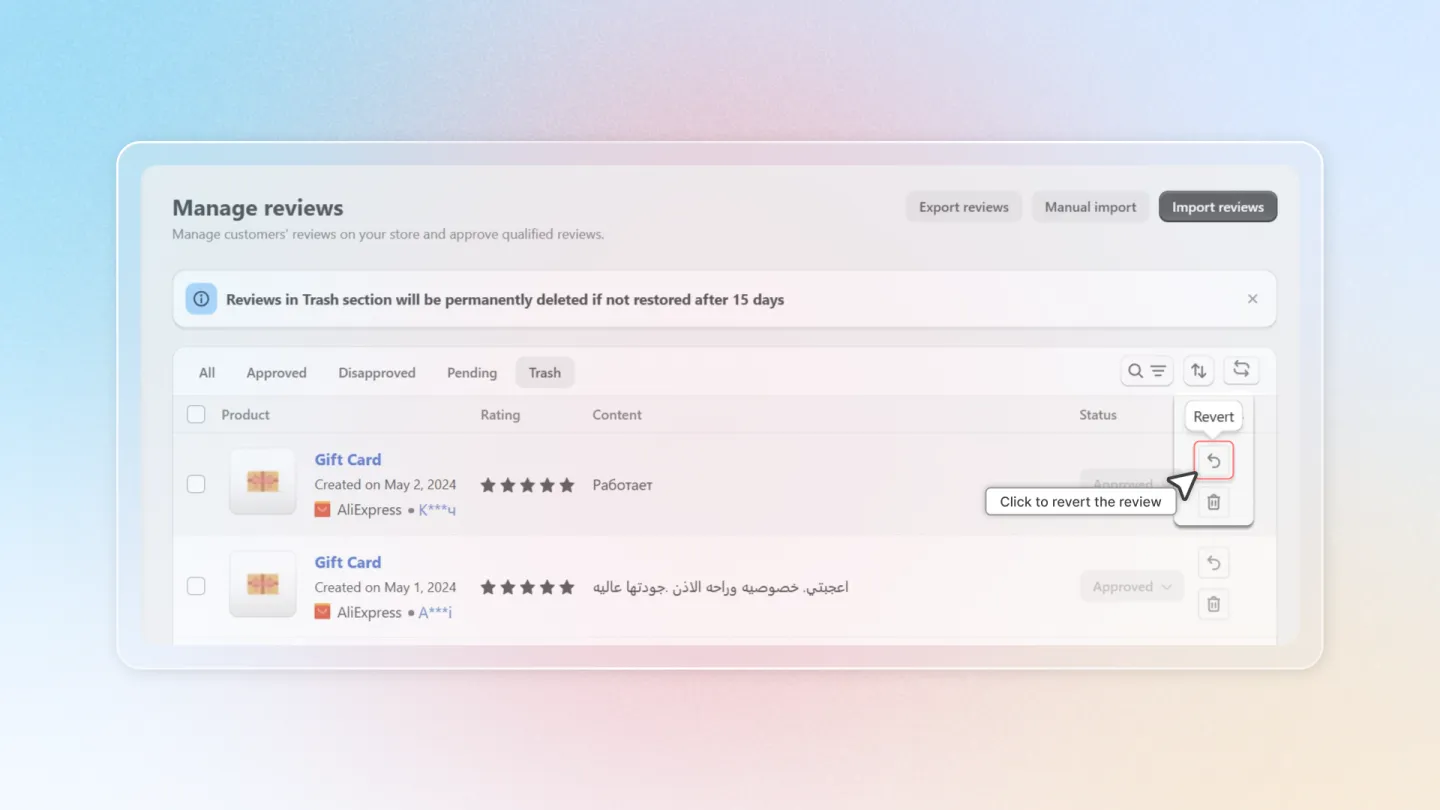 Air Reviews screenshot