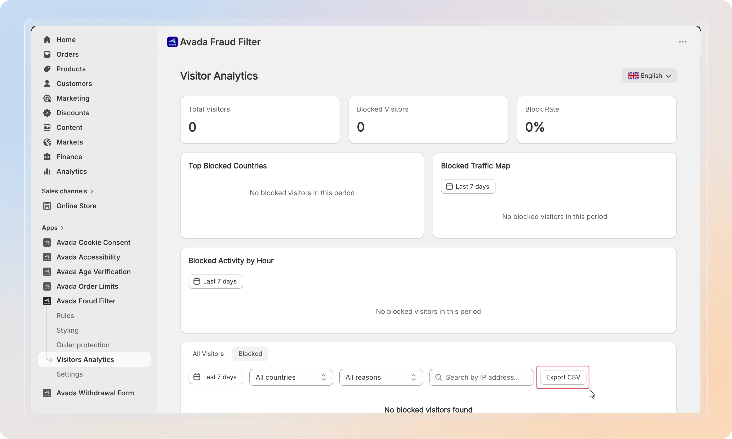 Export your data