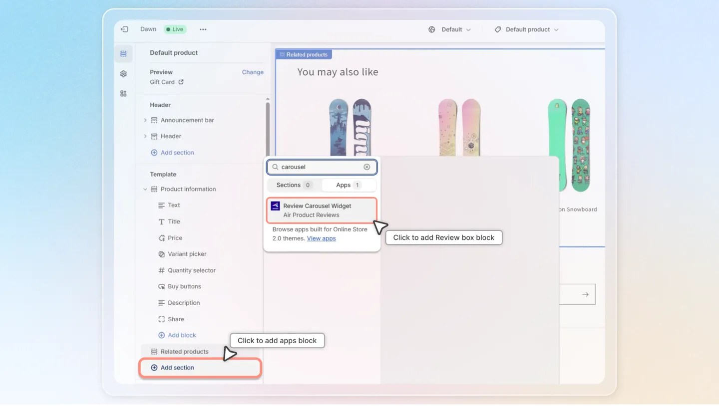 Air Reviews screenshot