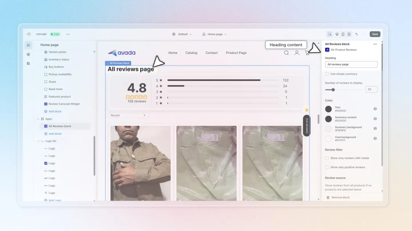 Air Reviews screenshot