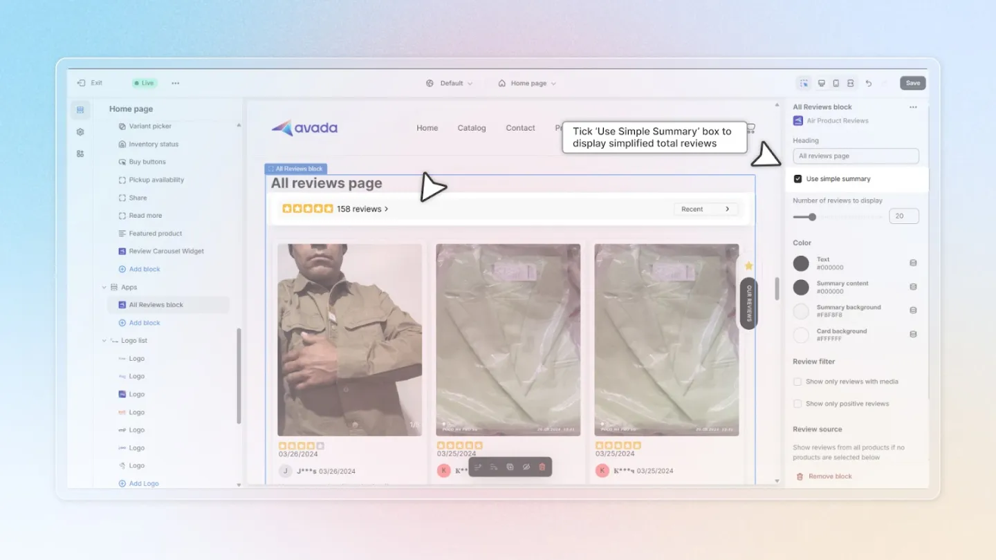 Air Reviews screenshot