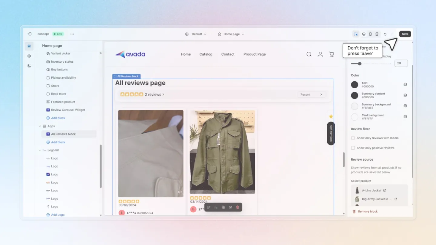 Air Reviews screenshot