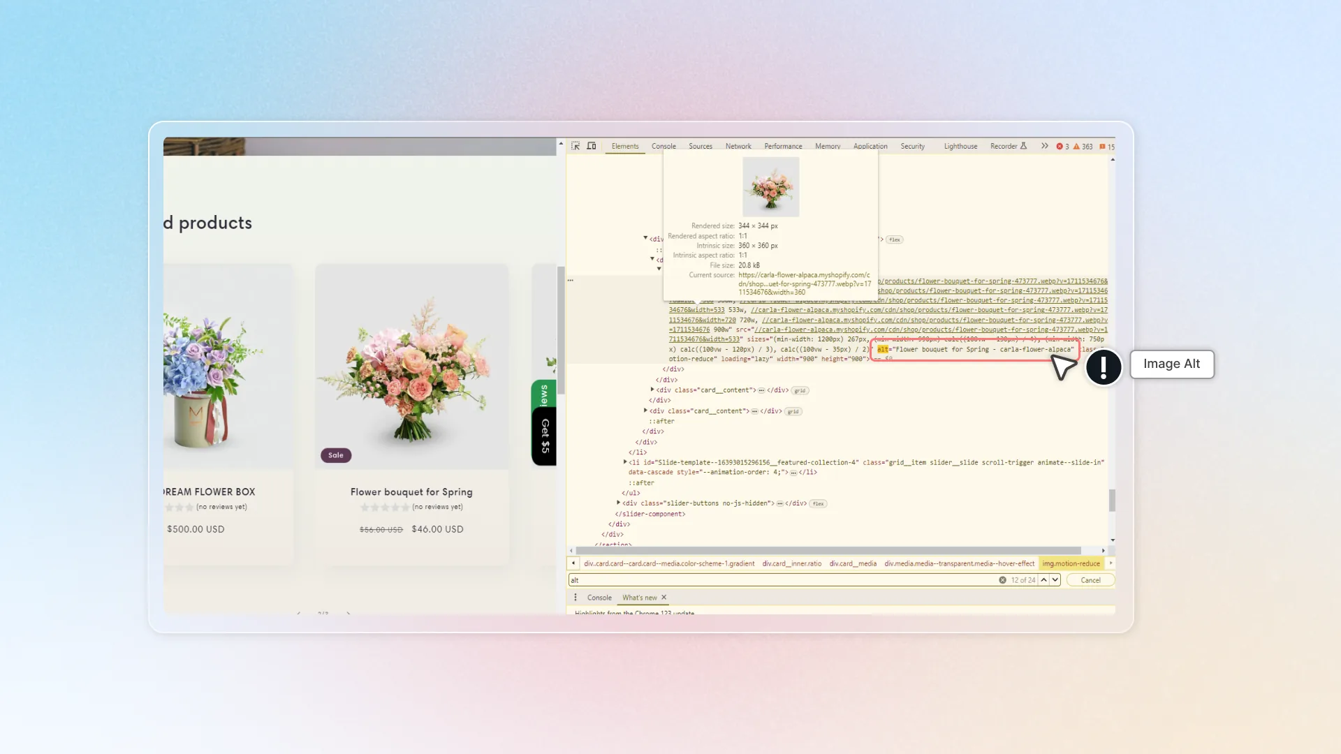 How to check Alt Image