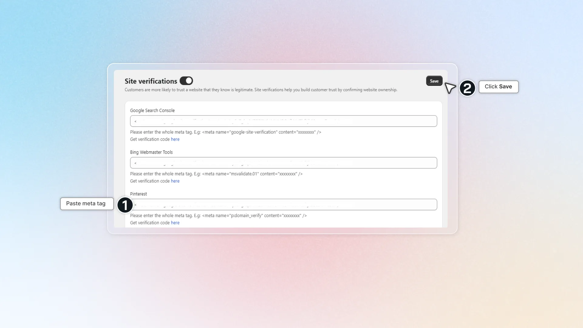 How to verify site on pinterest 3