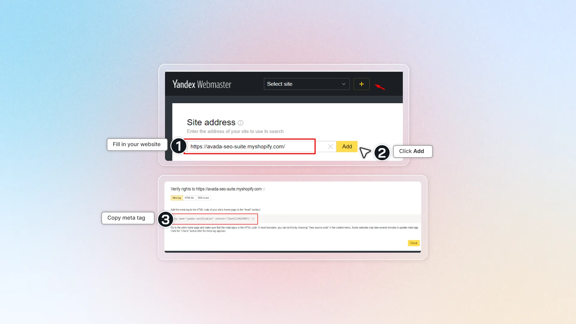 How to verify site on yandex 2