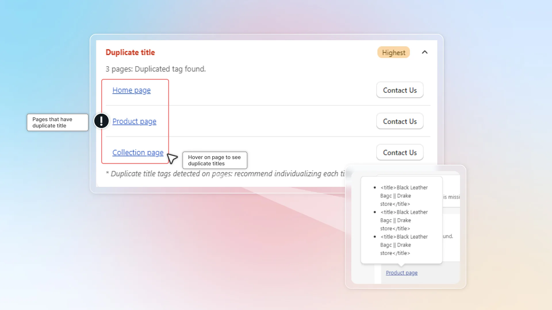 SEO checklist meta description 5