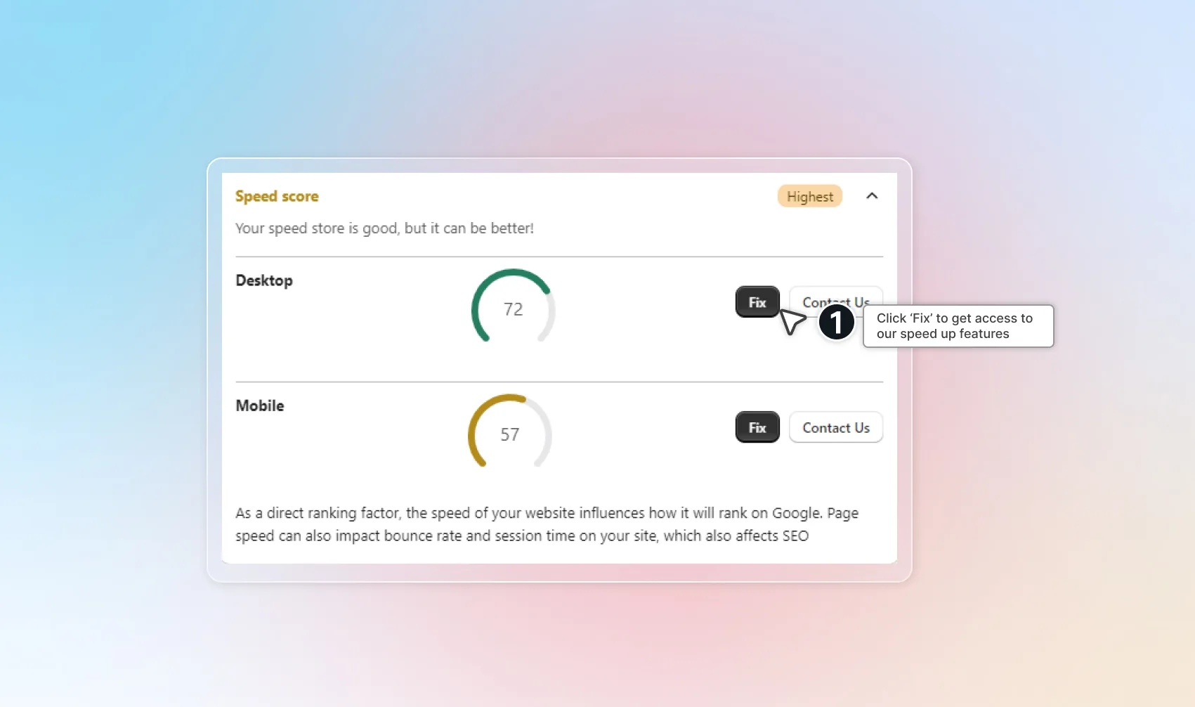 SEO checklist speed up