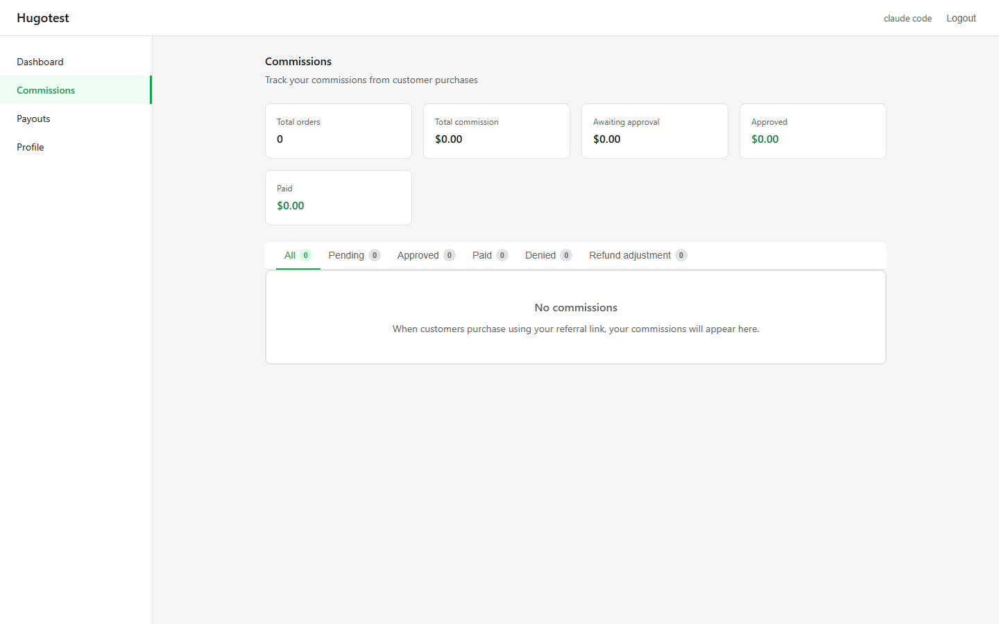 Portal commissions list