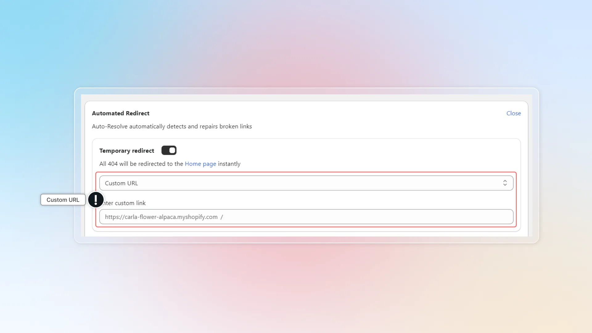 Custom url