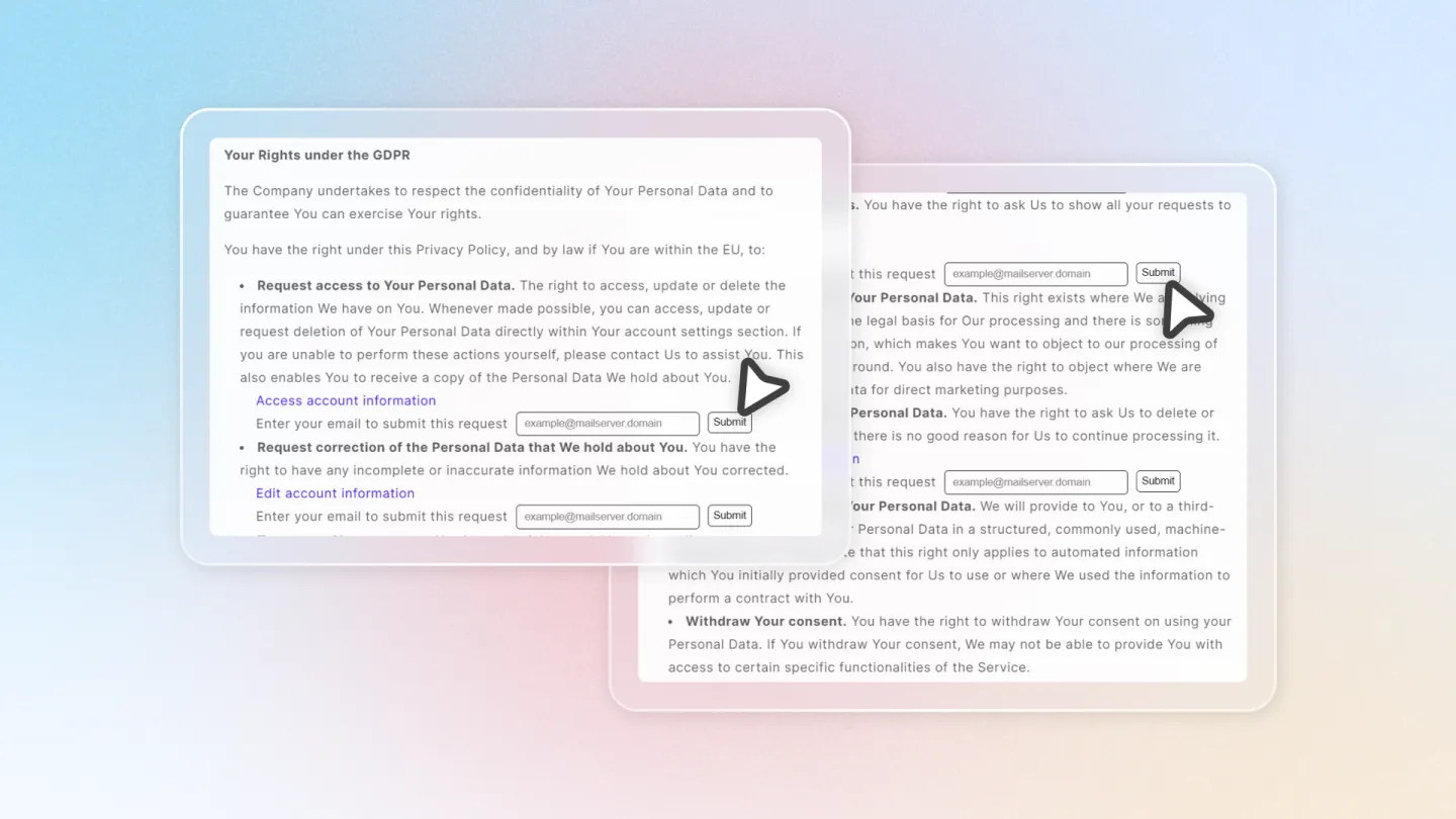 Submit a data request