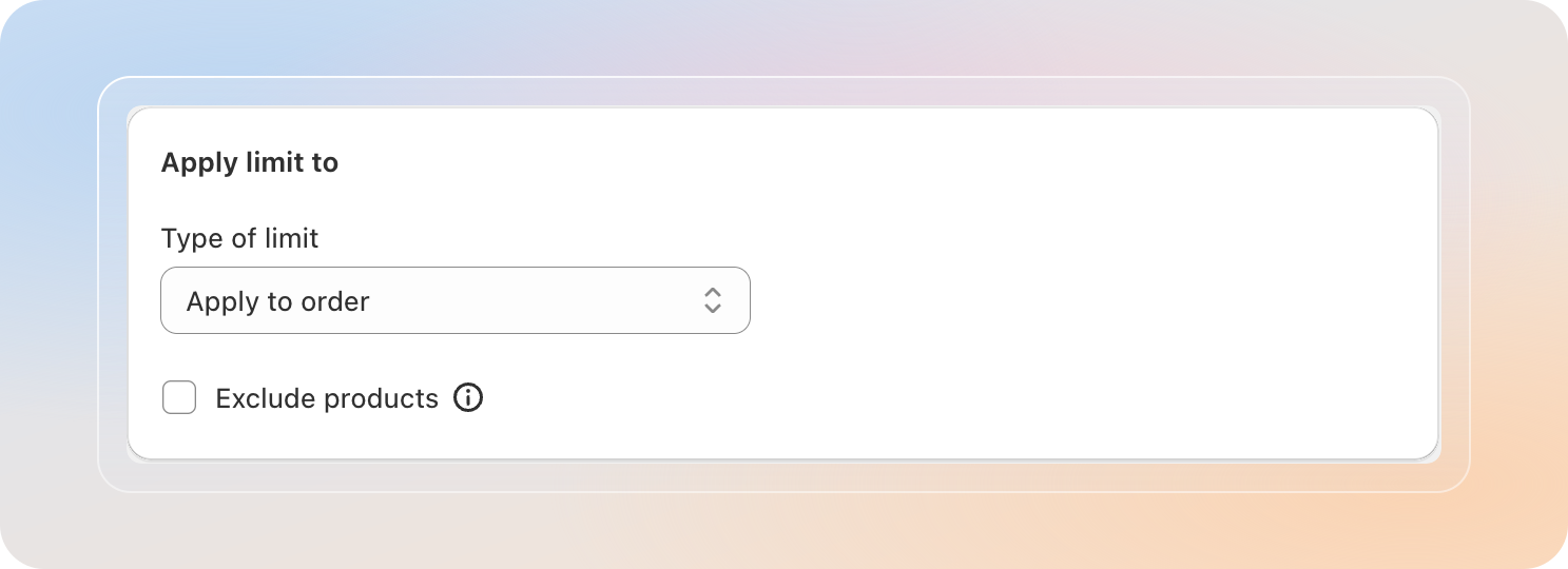 Type of limit