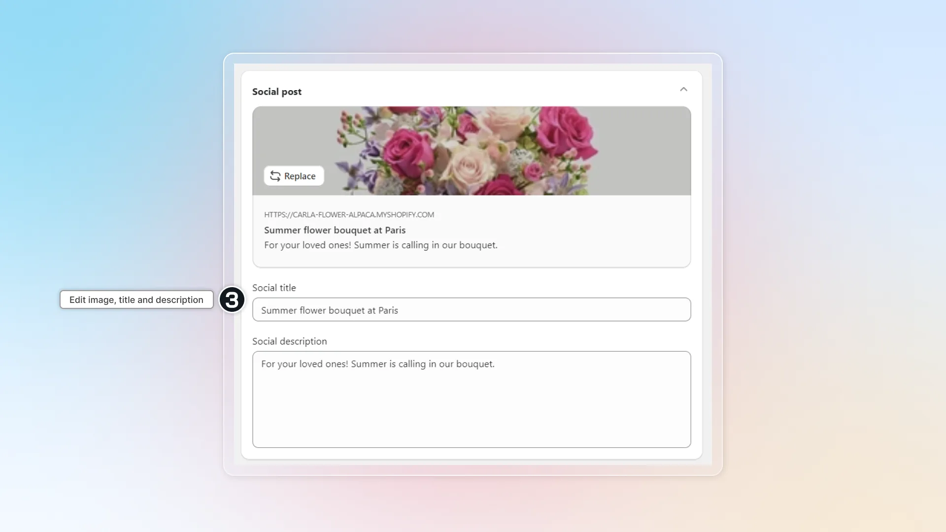 Edit social