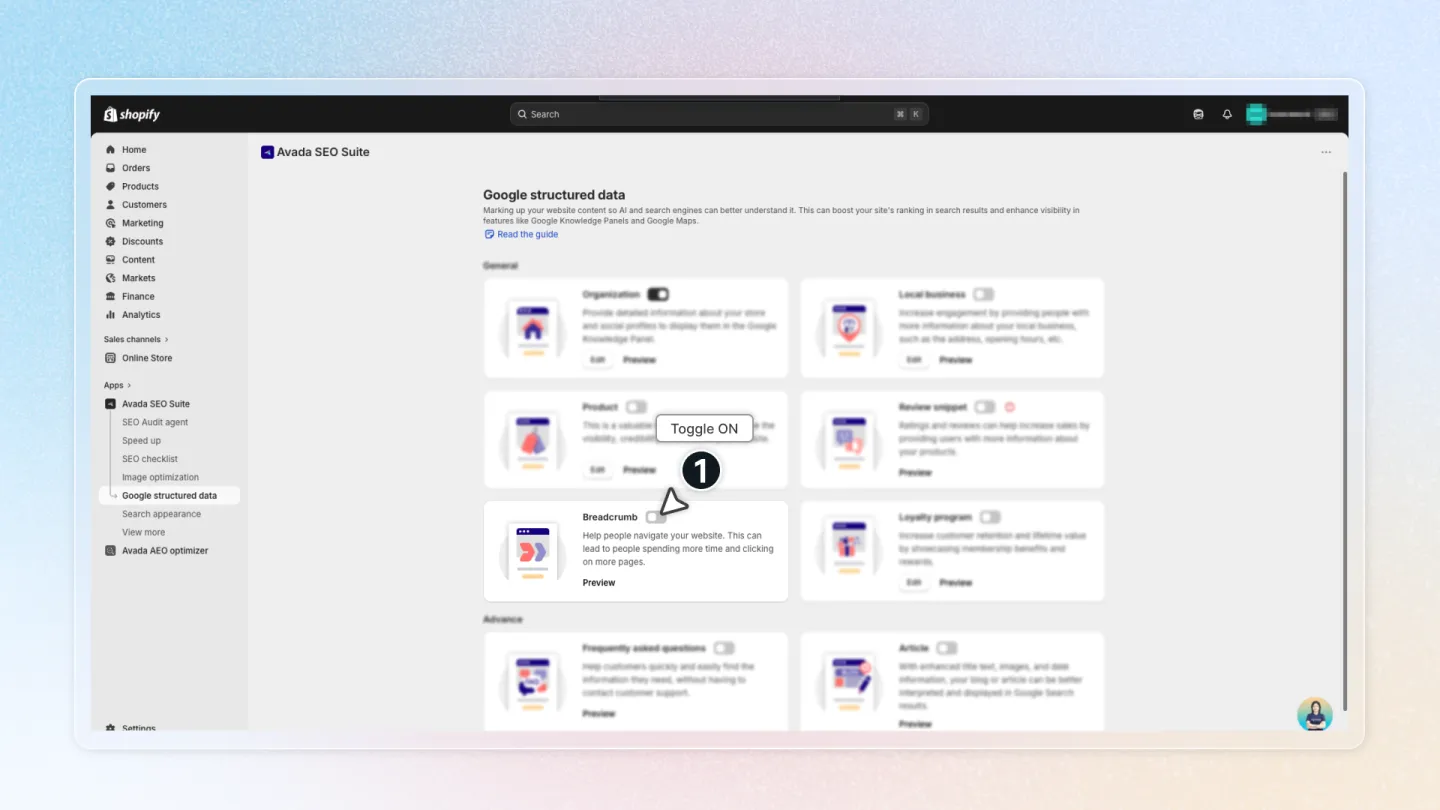 how to set up google structured data for breadcrumb