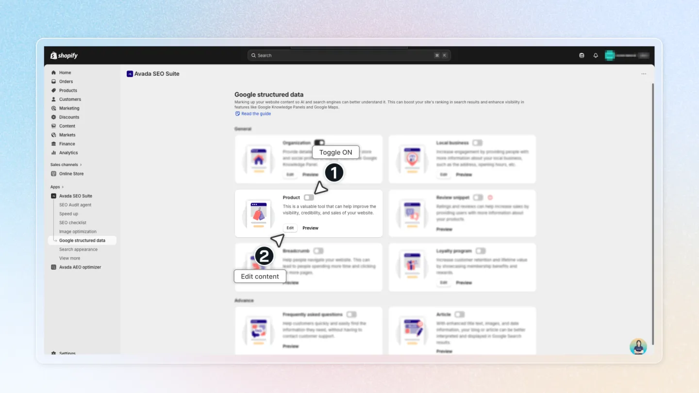 how to set up google structured data for products