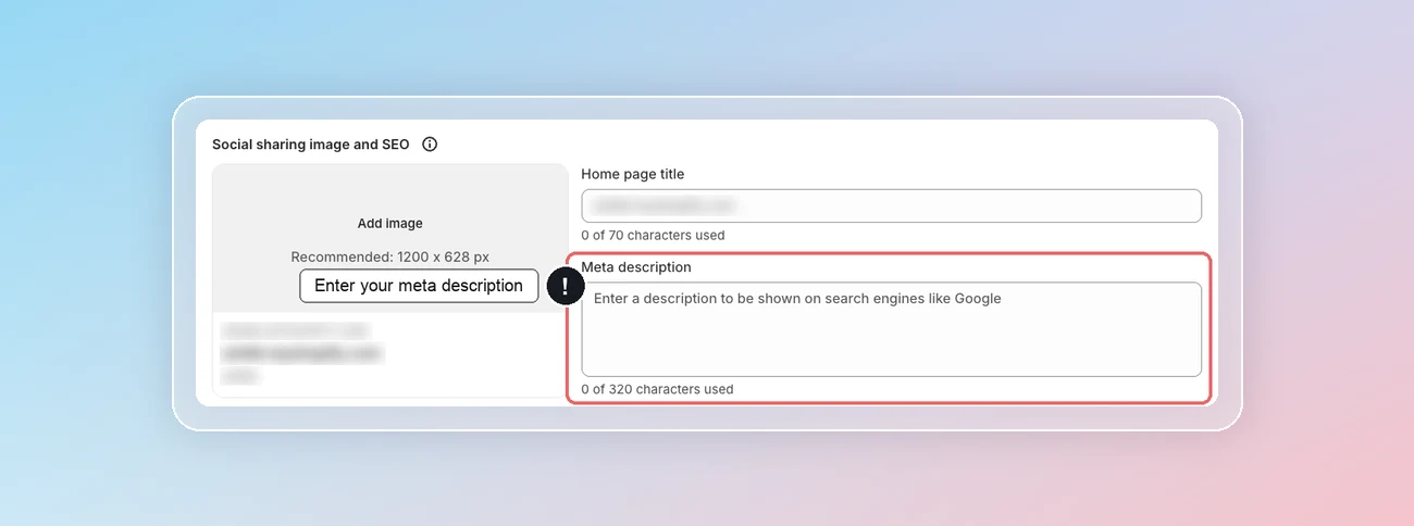 Shopify Preferences - Meta description