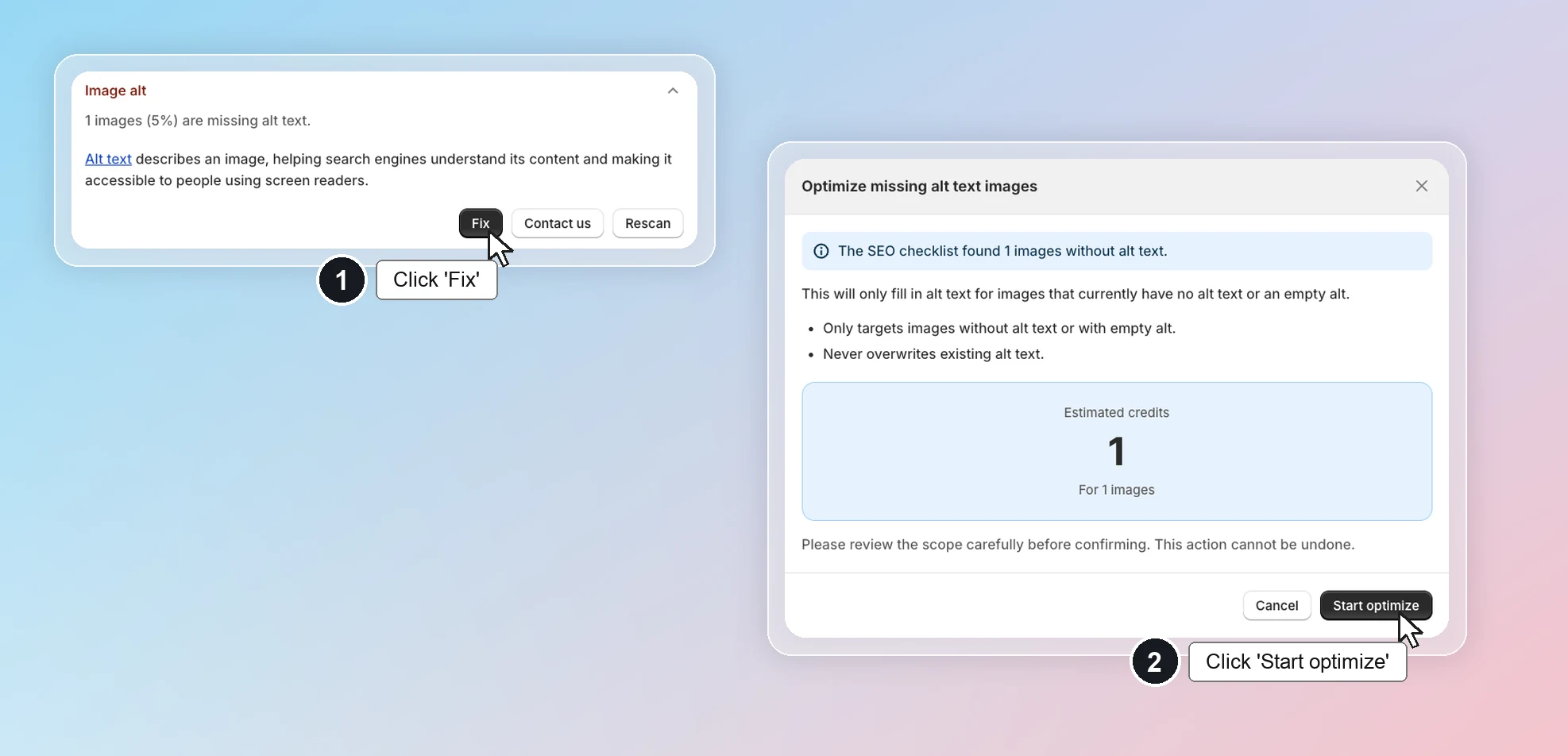 SEO checklist - Image alt