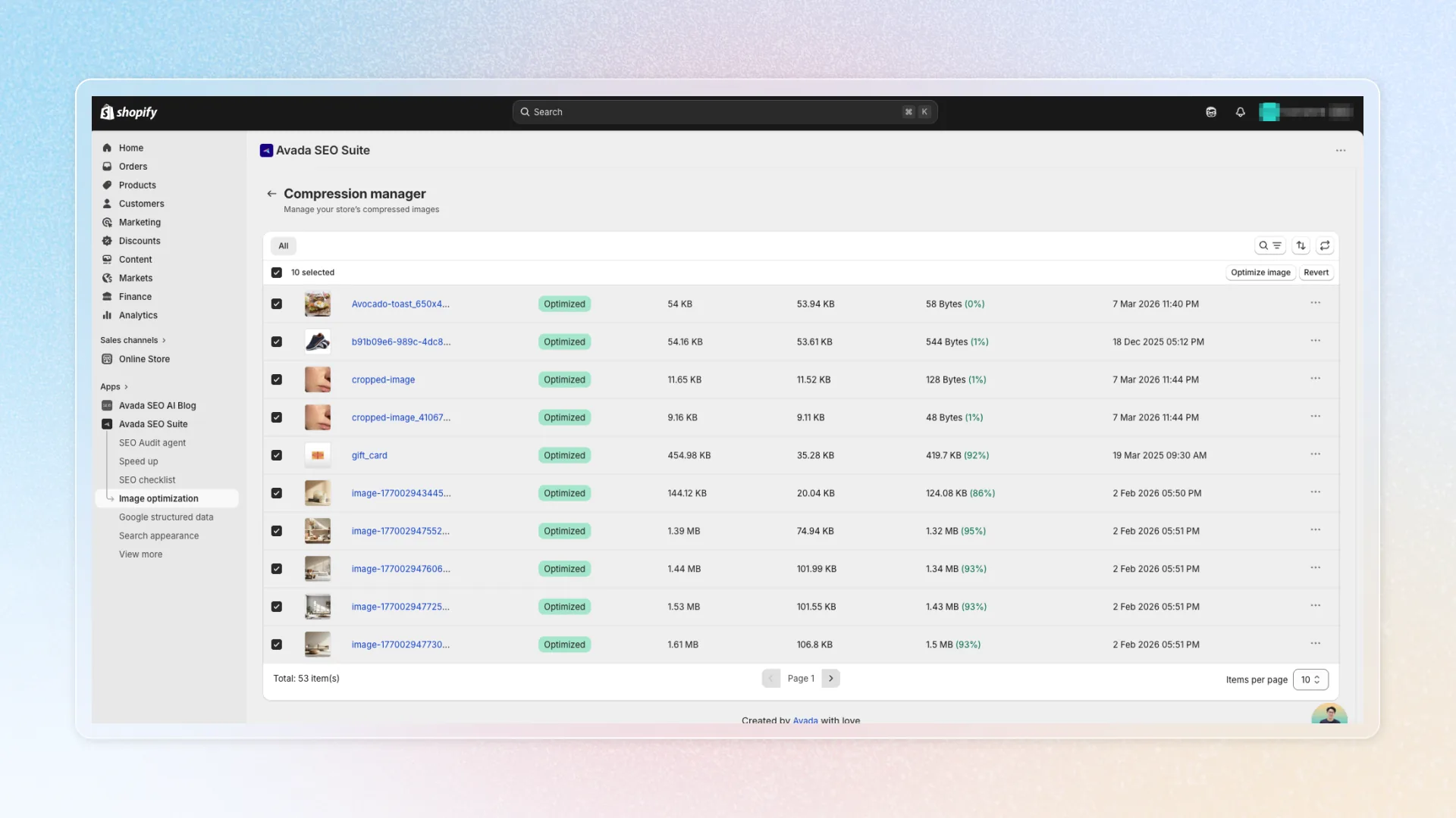 Compression manager