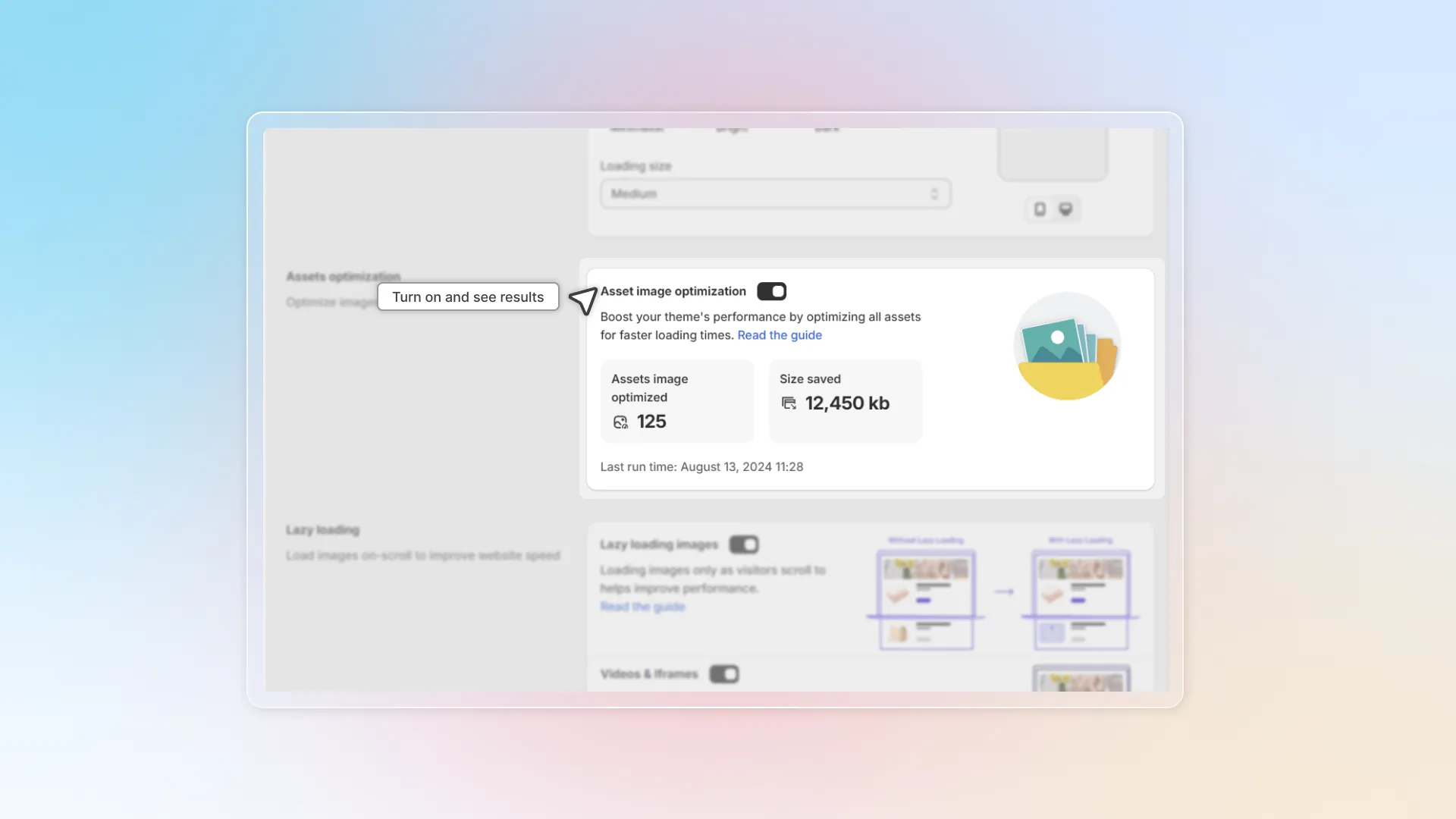 Image optimization new