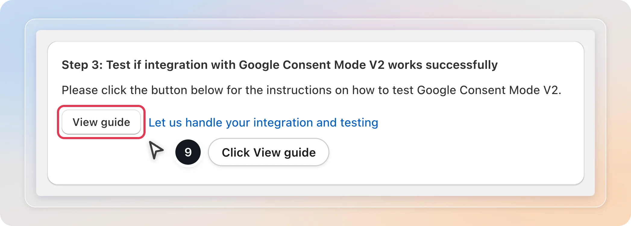View the test guide