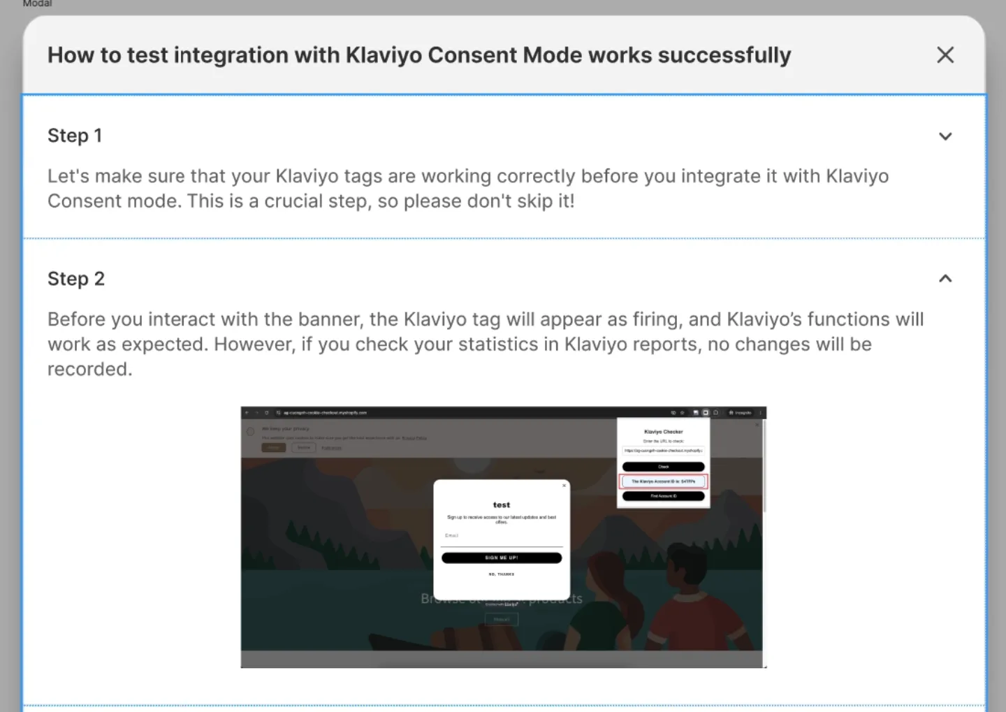 Test Klaviyo integration