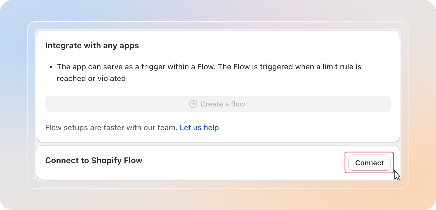 Connect Avada Order Limit to Shopify Flow