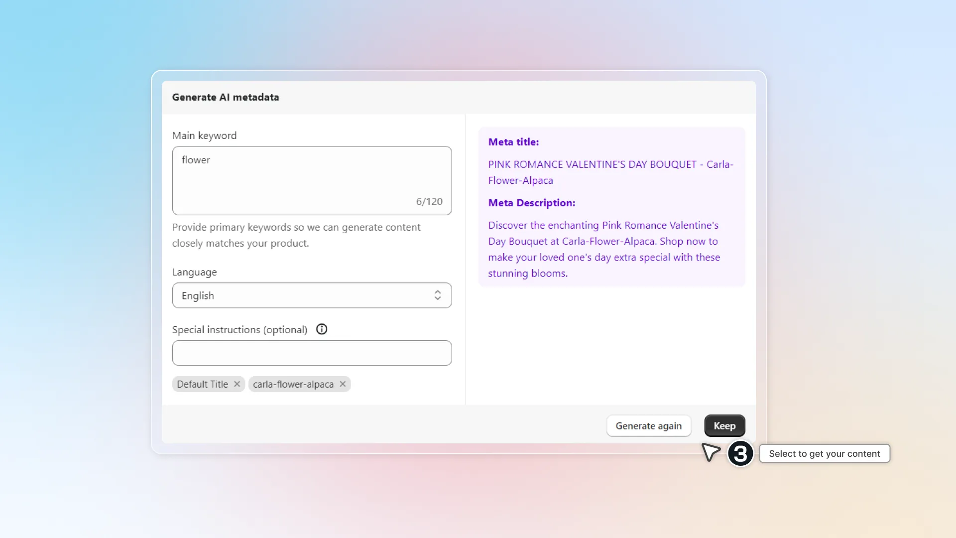 Keep AI-generated content
