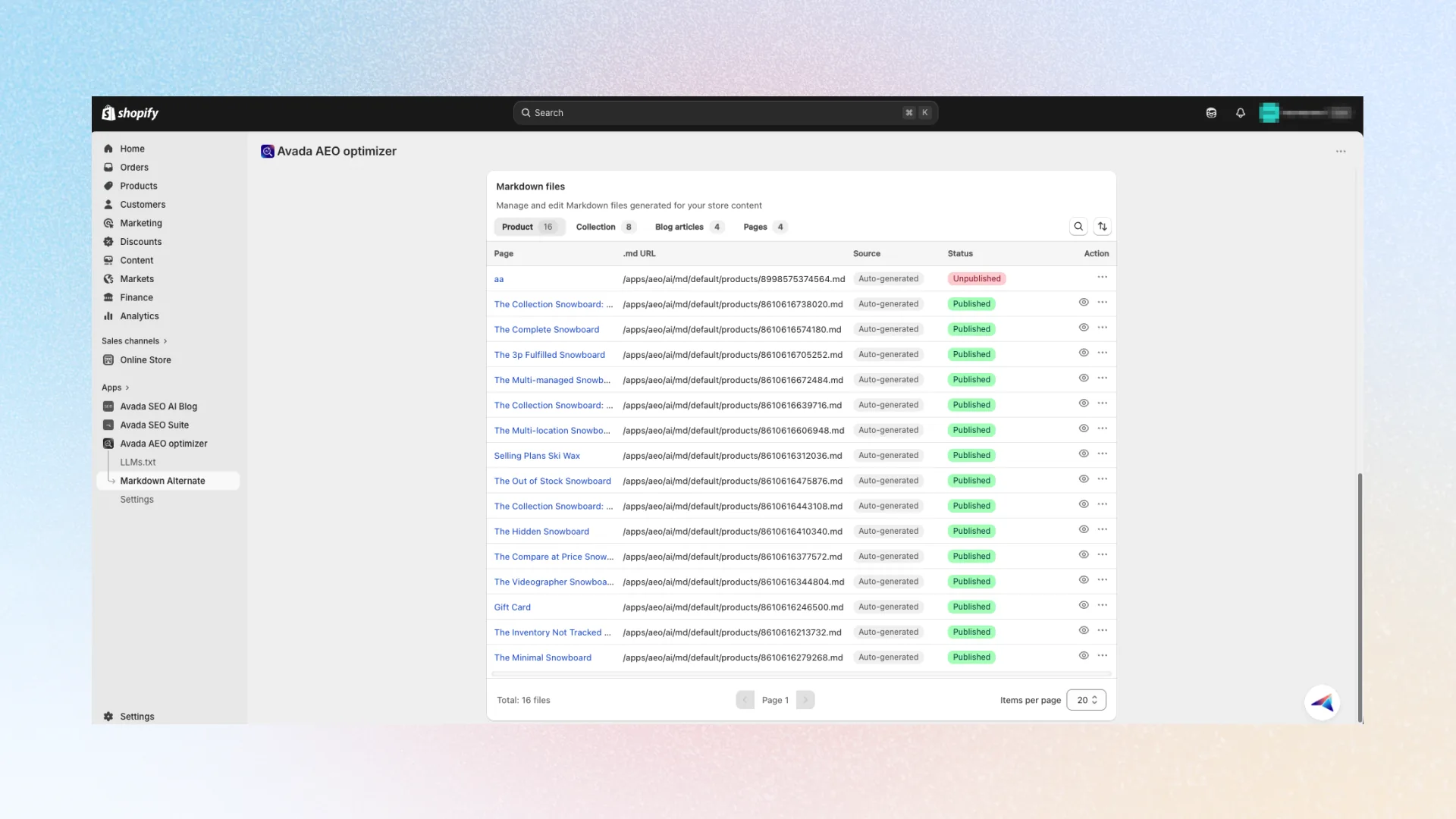 Manage Markdown files