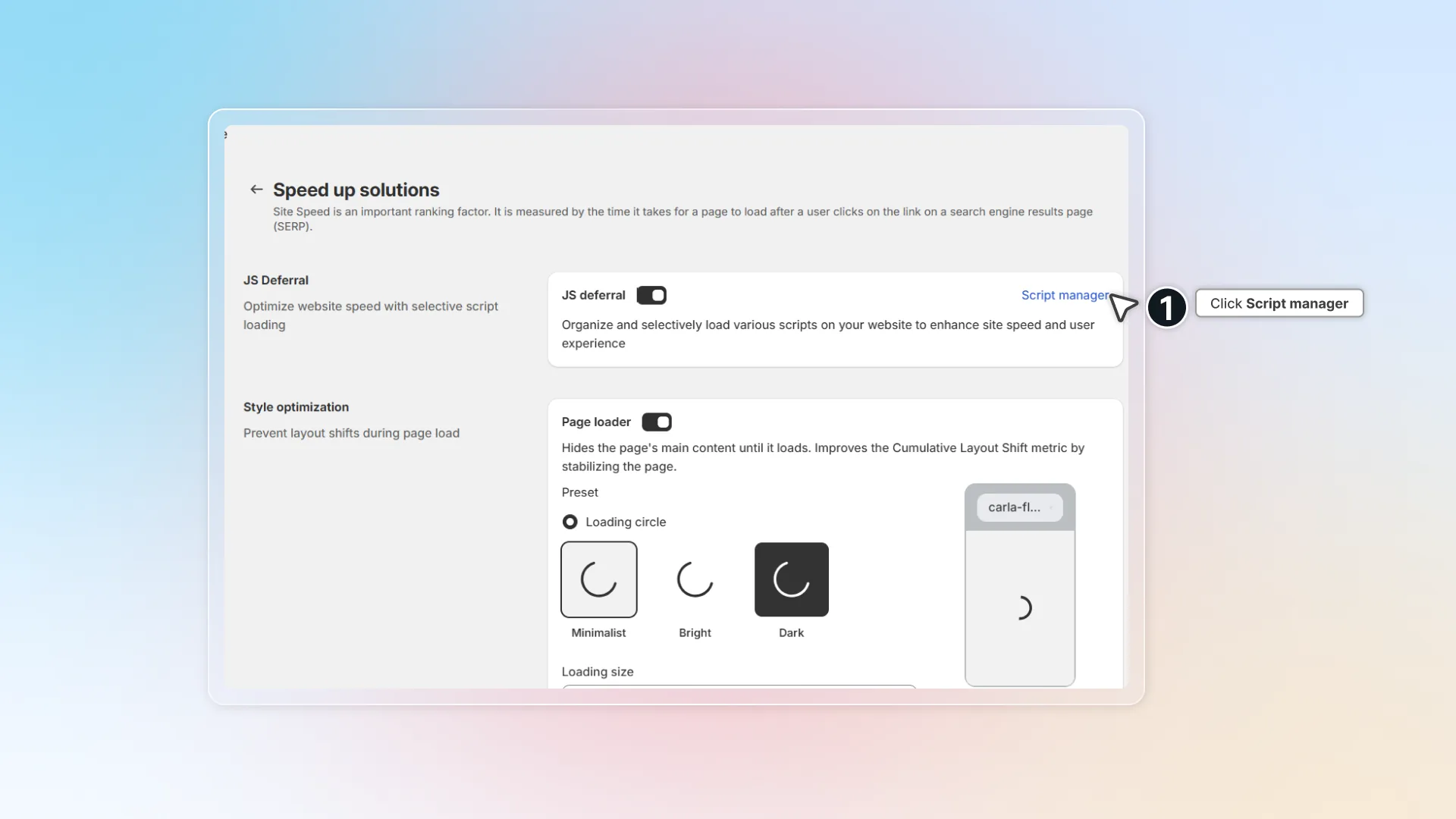 Script manager