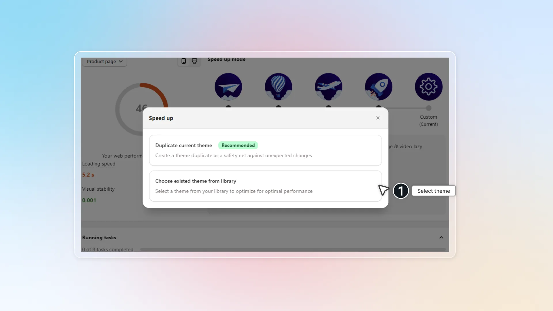 Select theme
