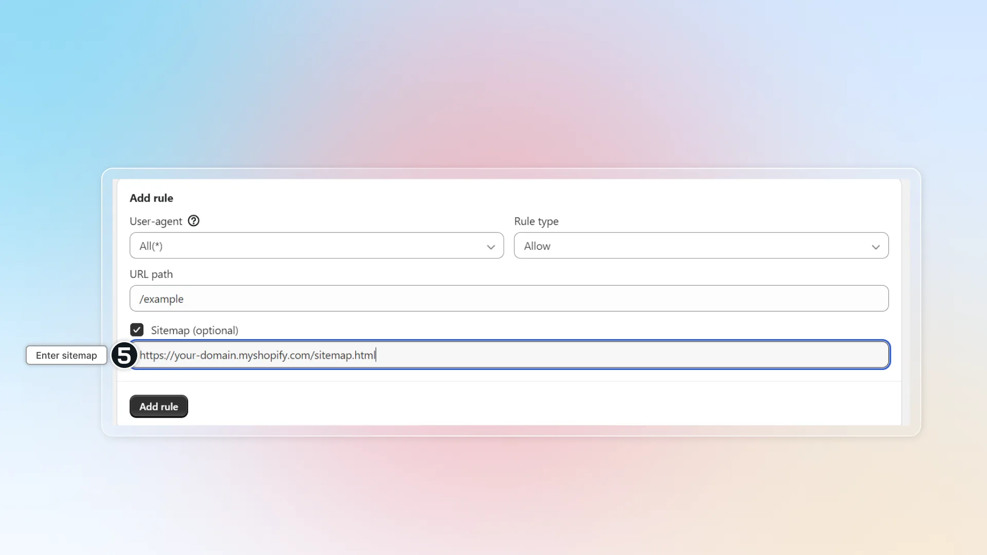 Sitemap in robots.txt x