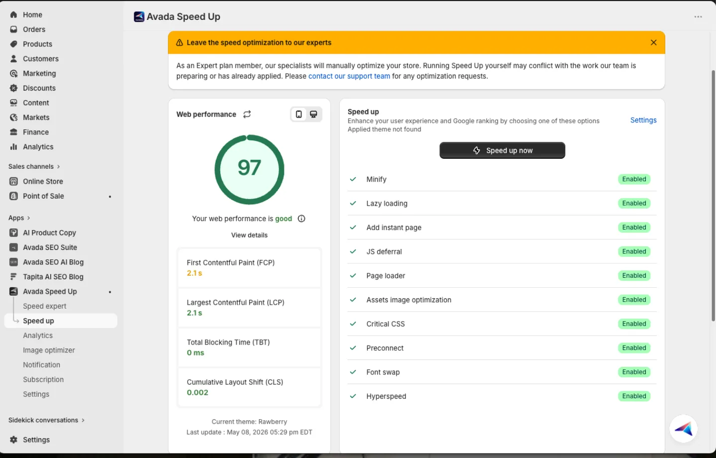 speed-up screenshot 1