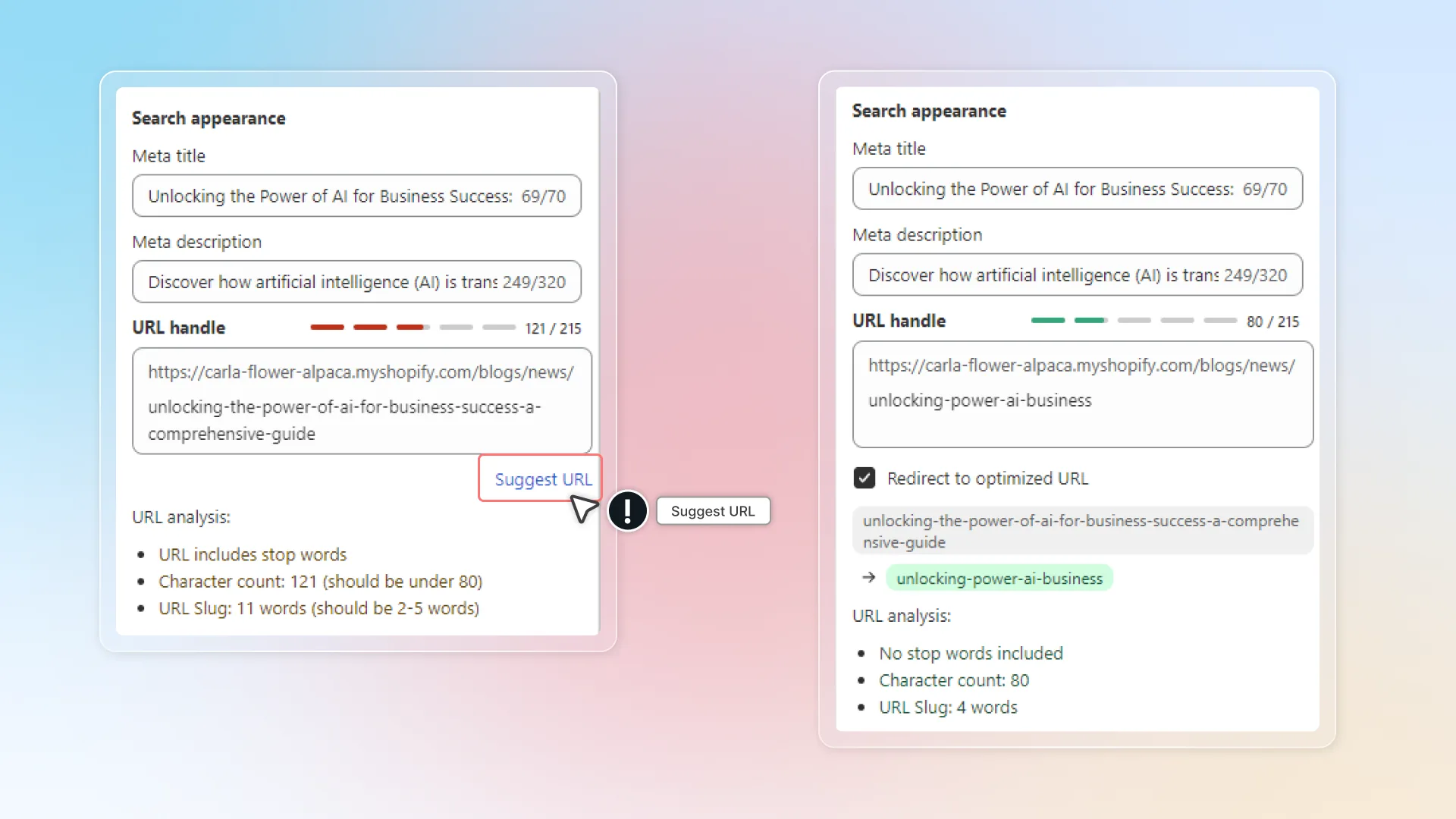 Suggest url