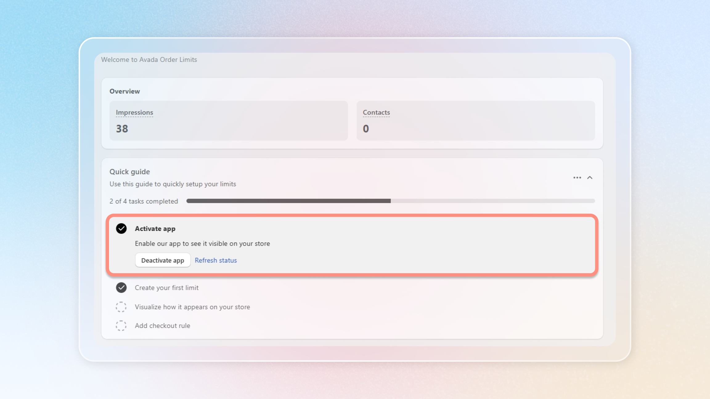 App active status