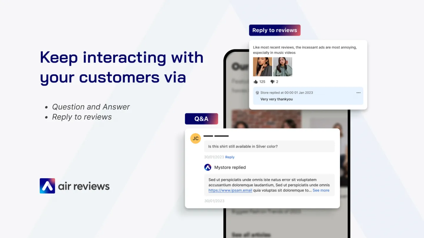 Keep interacting with your customers via