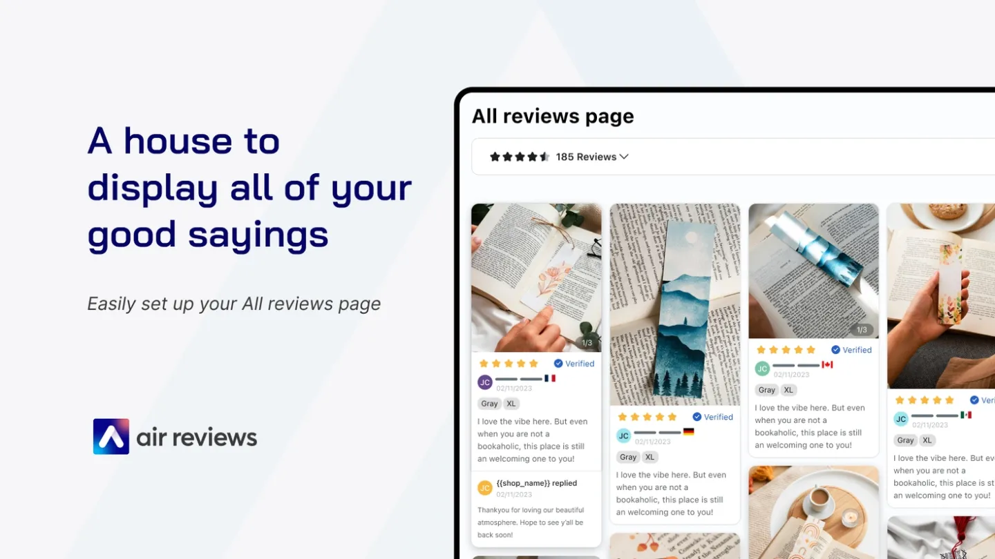 Outstanding "All reviews page"