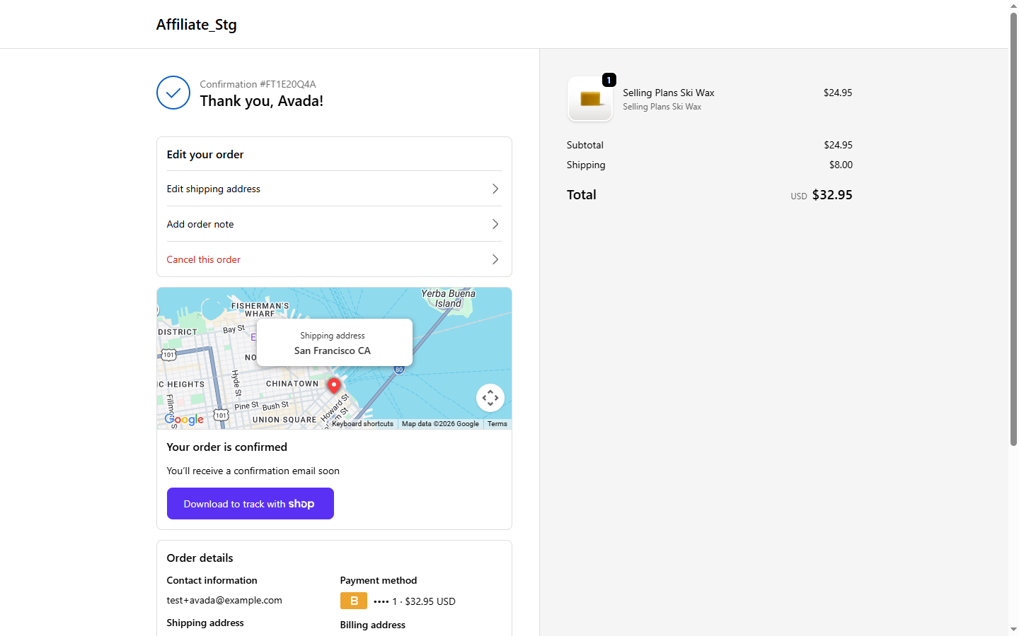 Edit Shipping Address
